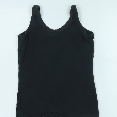 Reebok Women's Black Tank Top Size 12 Activewear