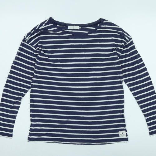 Henri Lloyd Women's Blue Striped T-Shirt, Size L