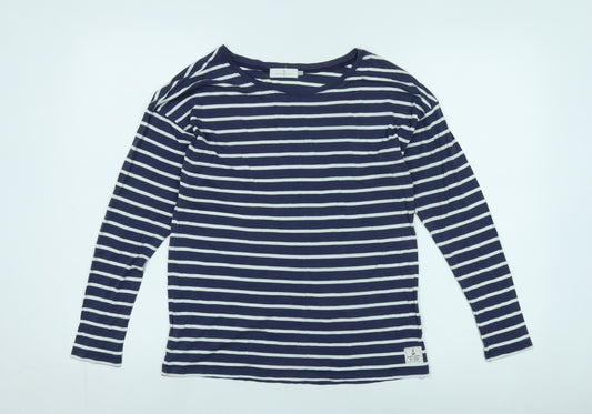 Henri Lloyd Women's Blue Striped T-Shirt, Size L