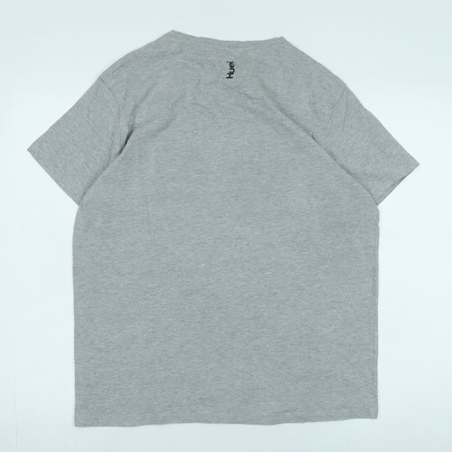 Huel Men's Grey Logo T-Shirt, Size L