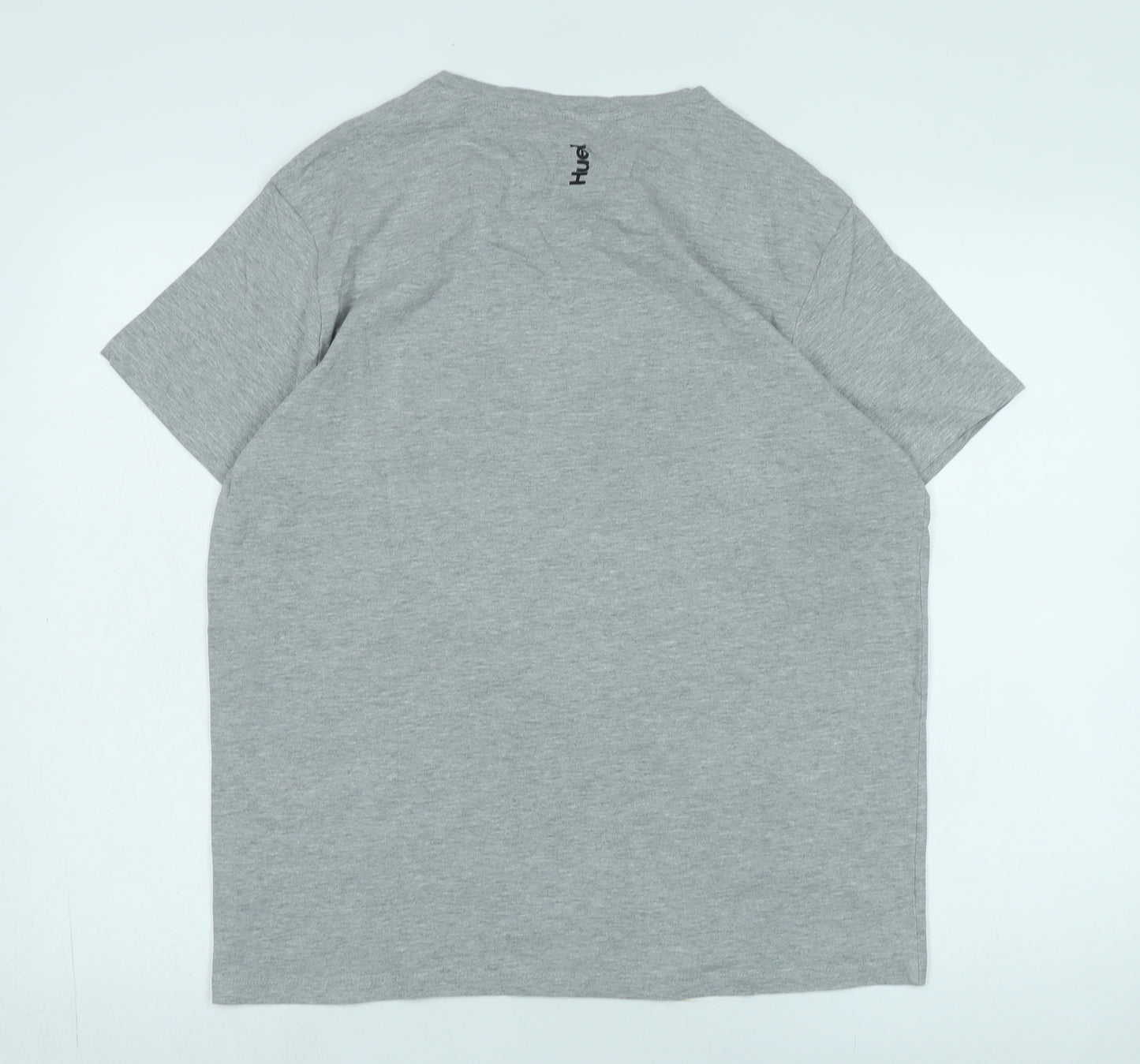 Huel Men's Grey Logo T-Shirt, Size L