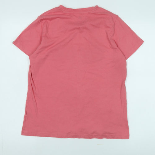 Adidas Women's Pink Crew Neck T-Shirt - Size M