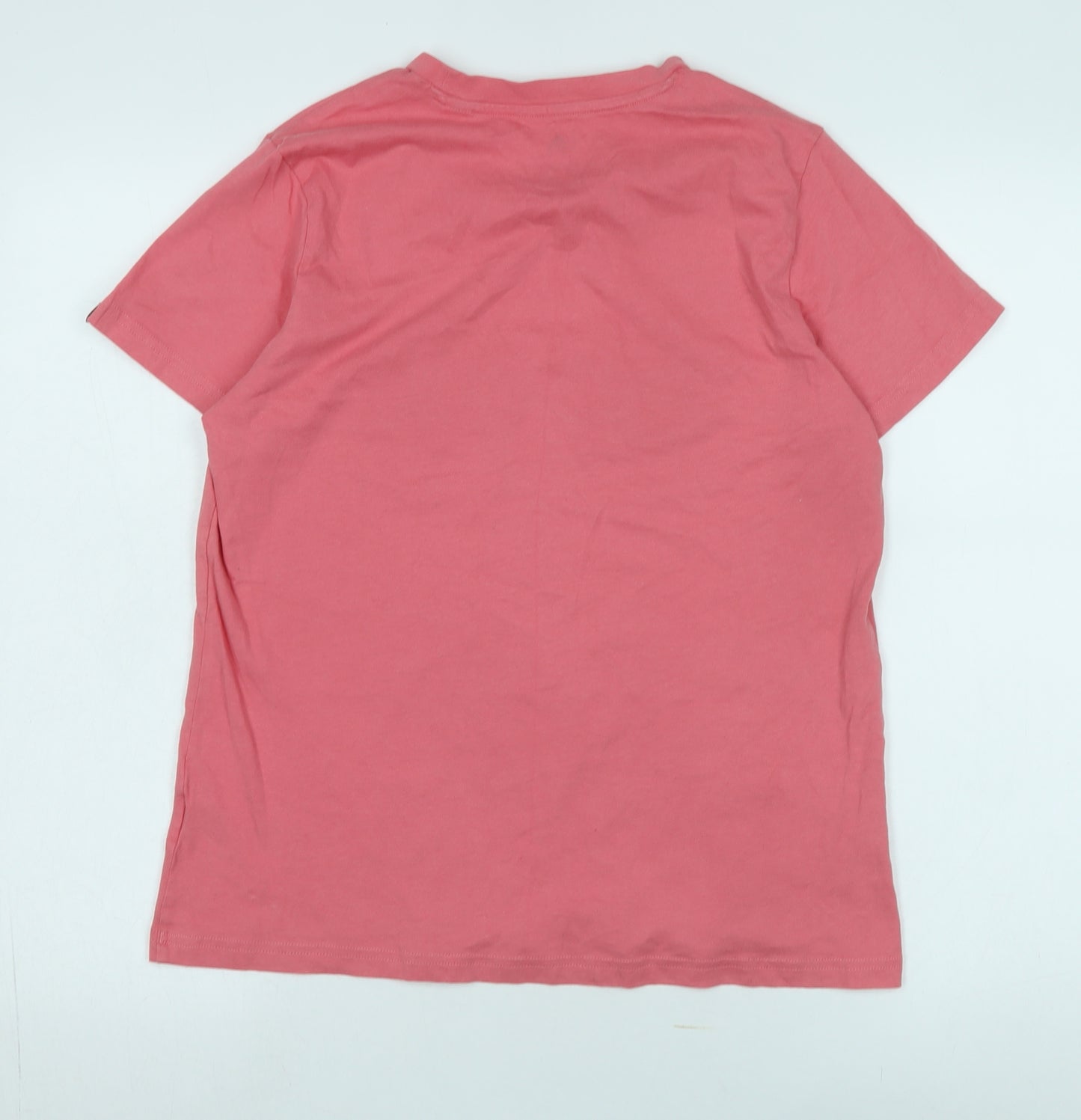 Adidas Women's Pink Crew Neck T-Shirt - Size M