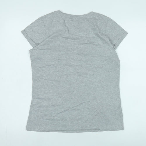 By Henry Holland Women's Grey Fox Print T-Shirt Size 10