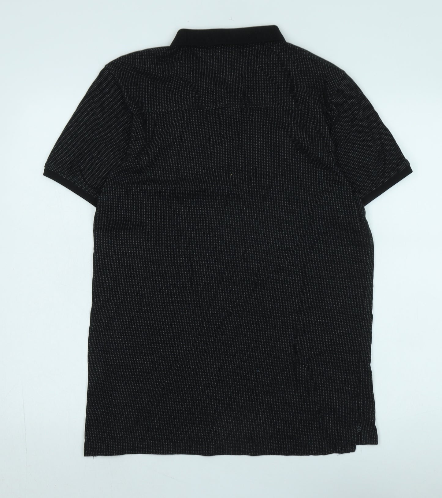 Nines Collection Men's Black Polo Shirt L Short Sleeve