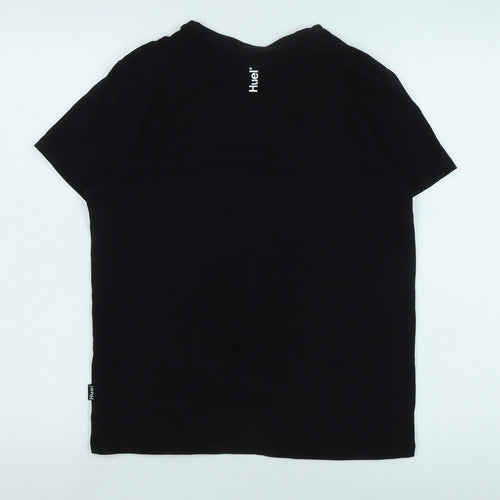 Huel Men's Black Short Sleeve Logo T-Shirt, Size S