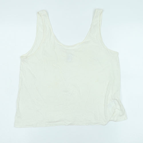 & Other Stories Women's White Basic Tank M