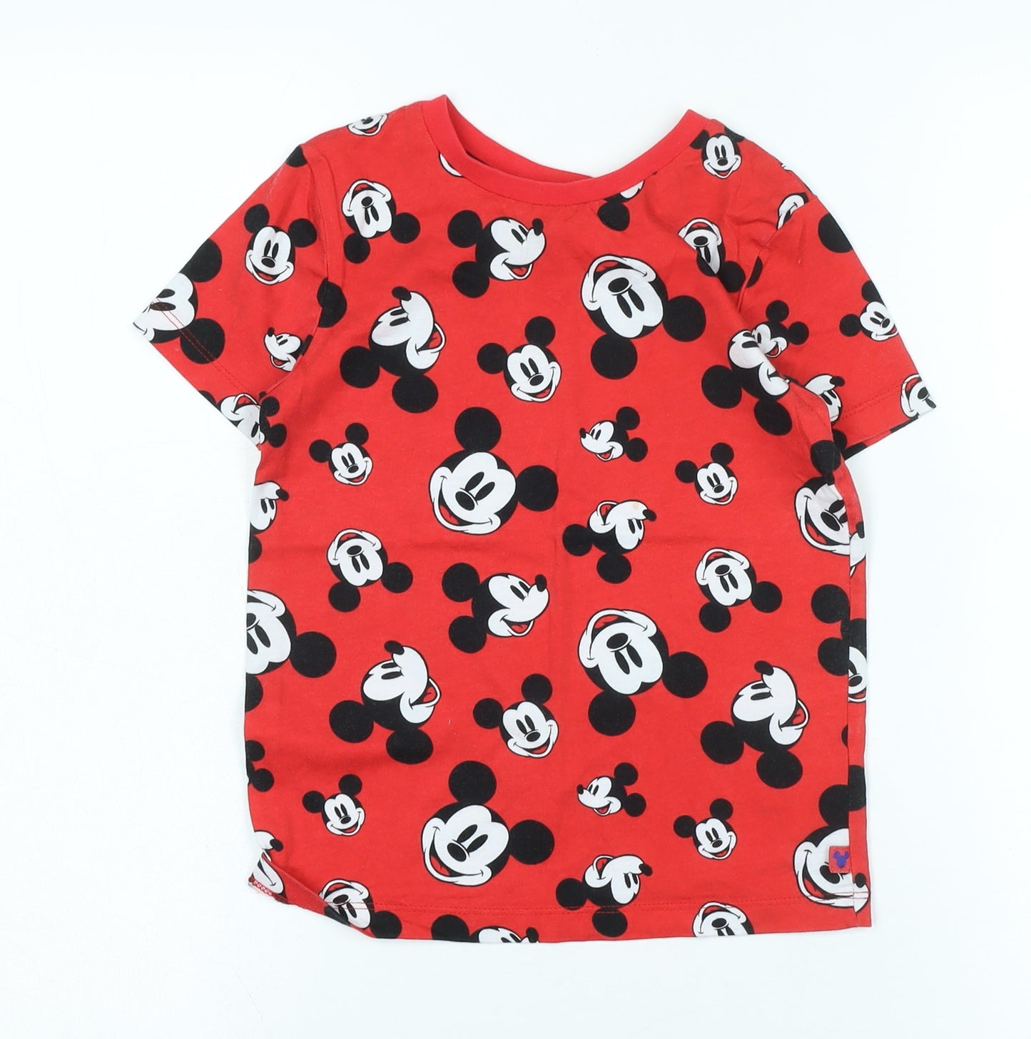 Disney at George Boys Red Mickey Mouse T-Shirt 5-6 Years