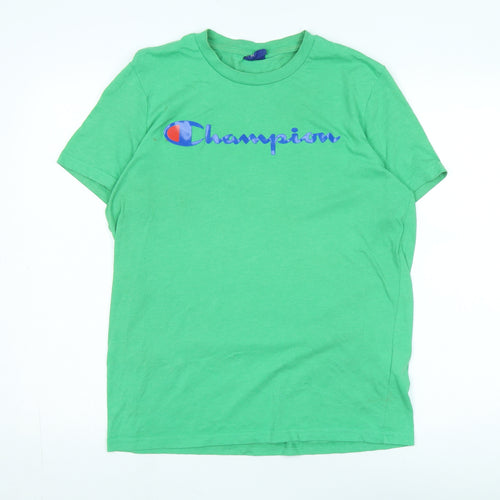 Champion Men's Green Medium T-Shirt, Short Sleeve Casual