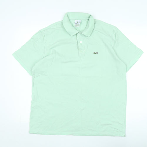 Lacoste Men's Green Cotton Polo T-Shirt 4XL