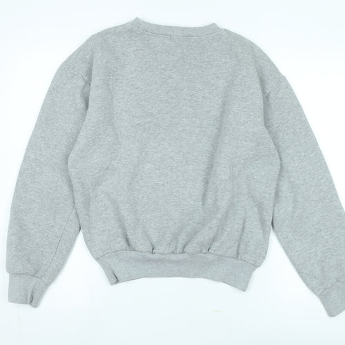 Boohoo Women's Grey Pullover Sweatshirt UK 10, Casual Jersey