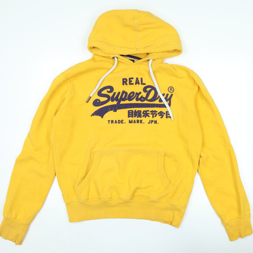 Superdry Men's Yellow Pullover Hoodie M