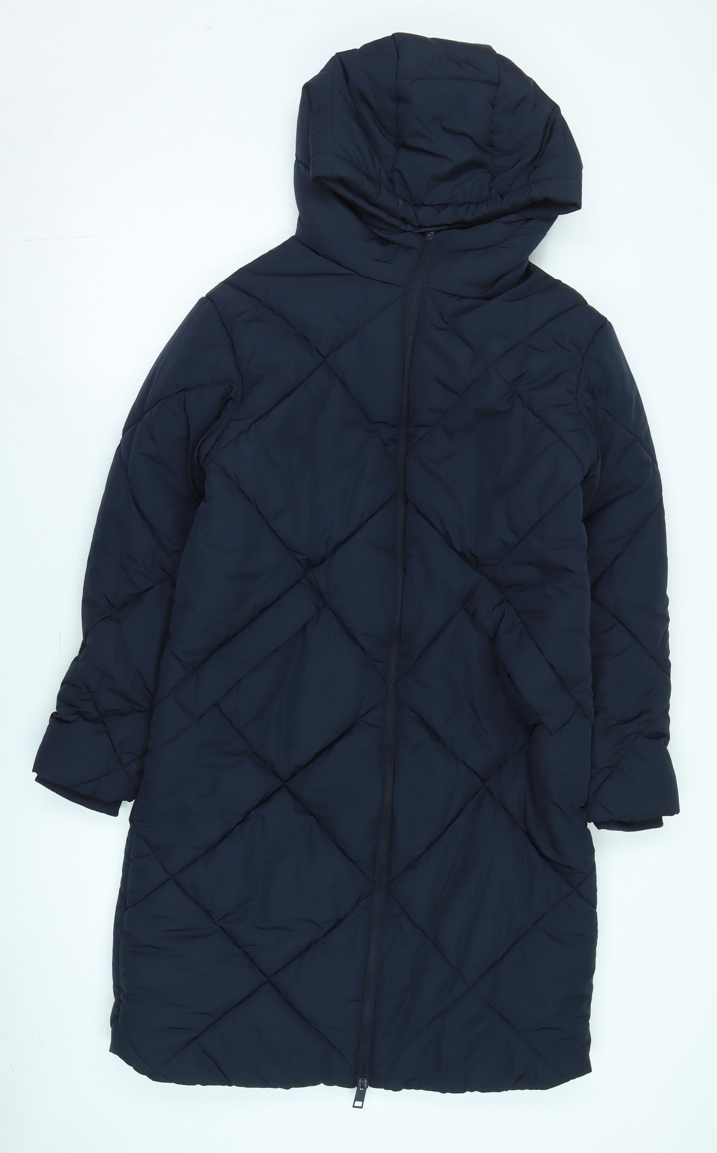 Marks and Spencer Women's Black Shower Resistant Puffer Coat Size 10