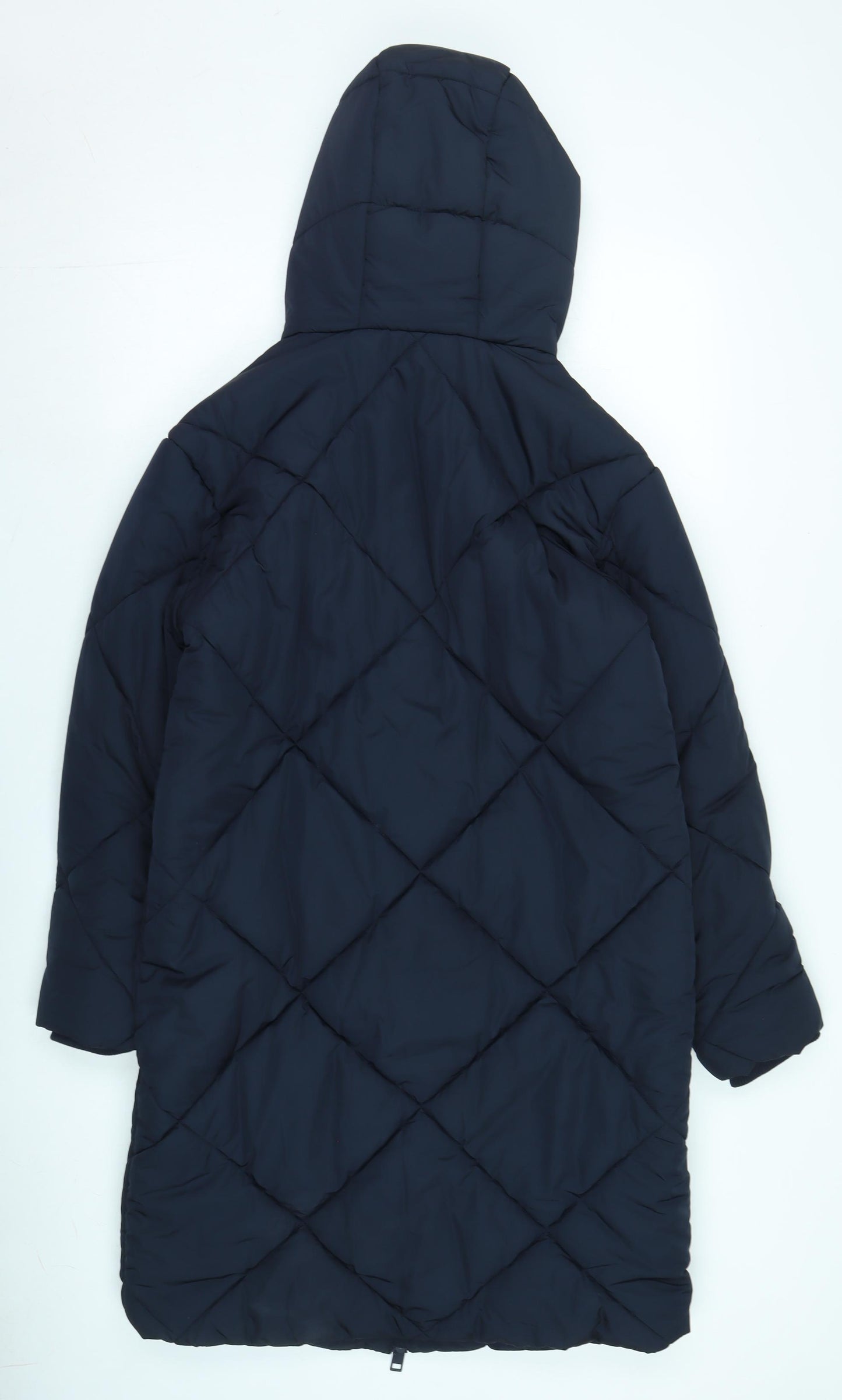 Marks and Spencer Women's Black Shower Resistant Puffer Coat Size 10