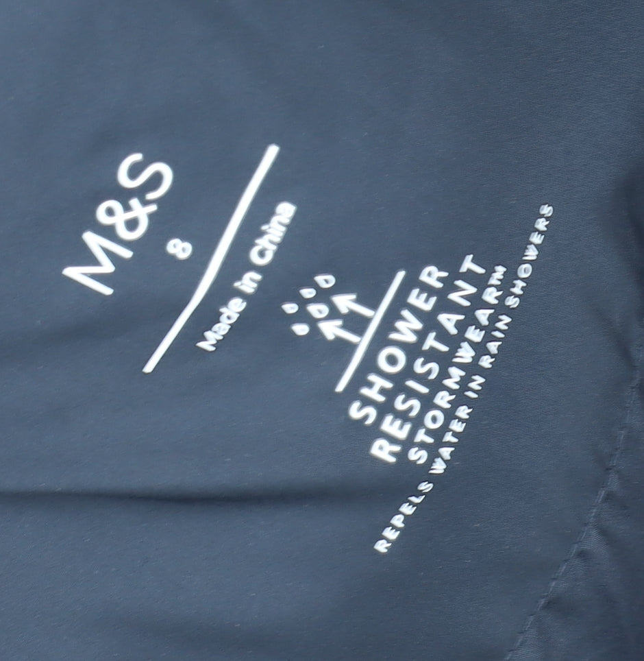 Marks and Spencer Women's Black Puffer Coat Size 8