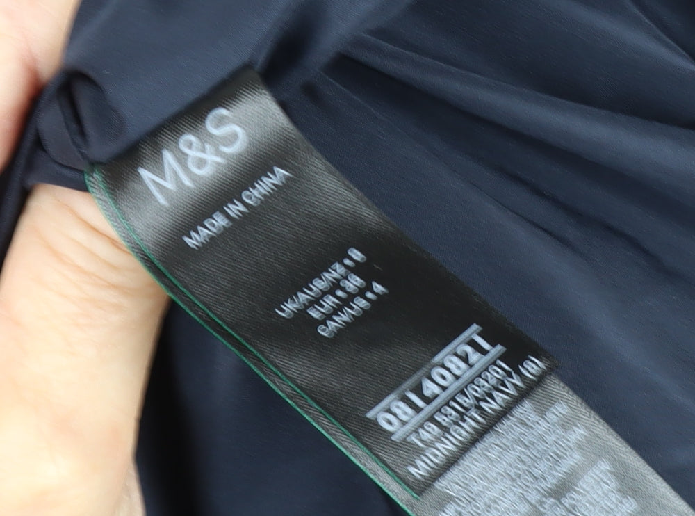 Marks and Spencer Women's Black Puffer Coat Size 8