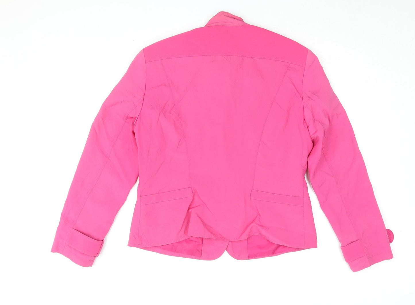 Taifun Women's Pink Jacket Size 18 Casual Button Design