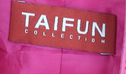 Taifun Women's Pink Jacket Size 18 Casual Button Design