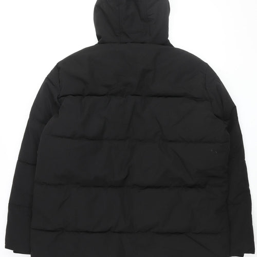 Marks and Spencer Men's Black 2XL Hooded Puffer Jacket