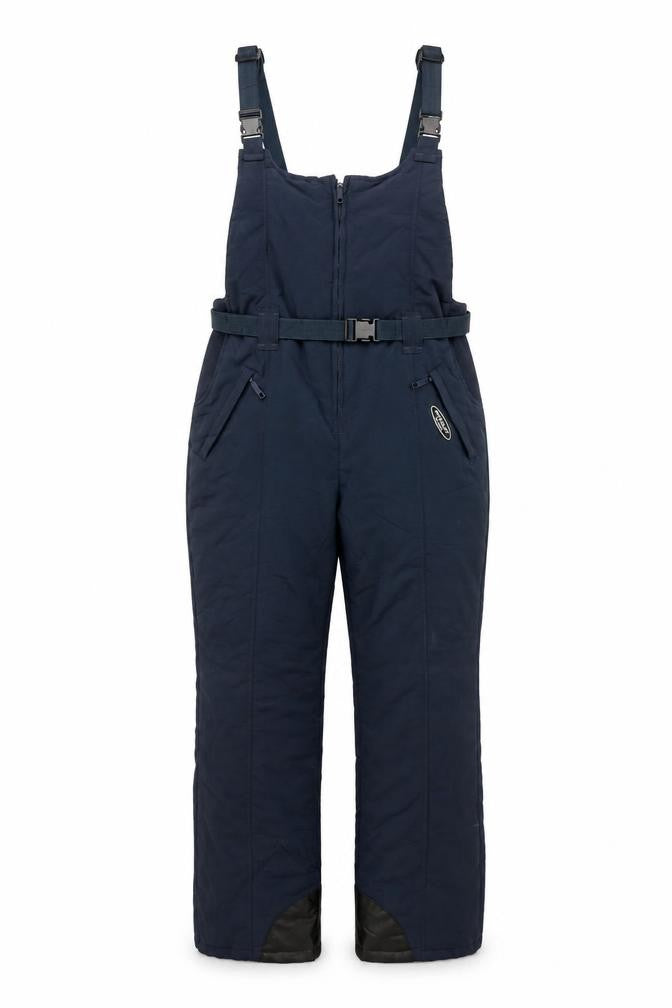 Front view of Donnay unisex blue dungaree, size 6, nylon winter