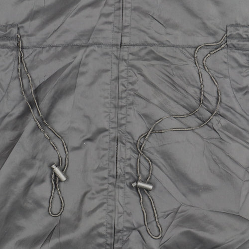Active Women's Black Parka Jacket with Hood Size 10