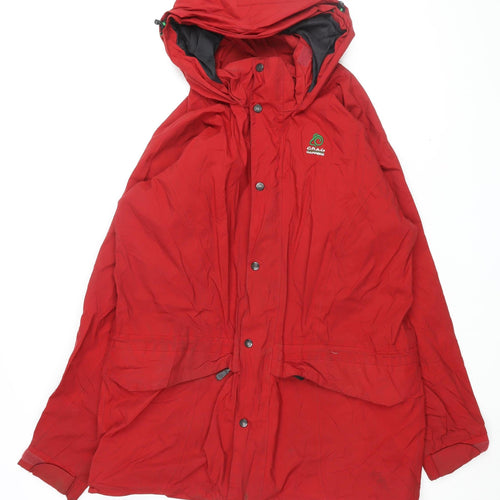 Craghoppers Men's Red Parka Jacket, Size 42, Waterproof