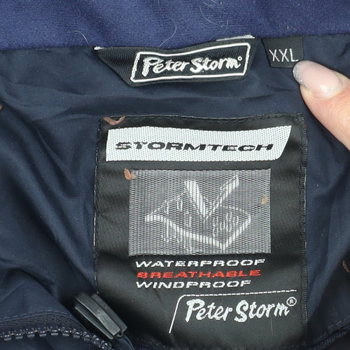 Peter Storm Men's Blue Windbreaker Jacket XXL