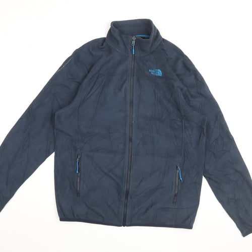 The North Face Men's Blue Fleece Full Zip Jacket