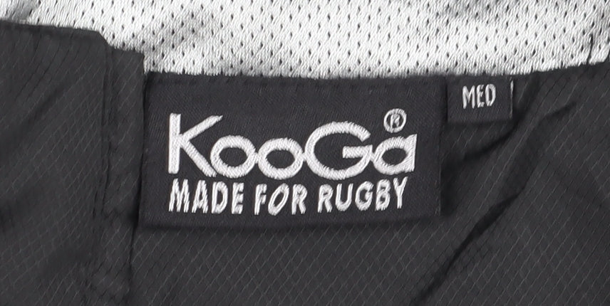 Kooga Men's Black Windbreaker Jacket Size M Sporty Casual