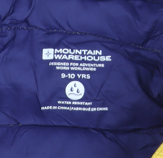 Mountain Warehouse Boys Yellow Puffer Jacket 9-10 Years