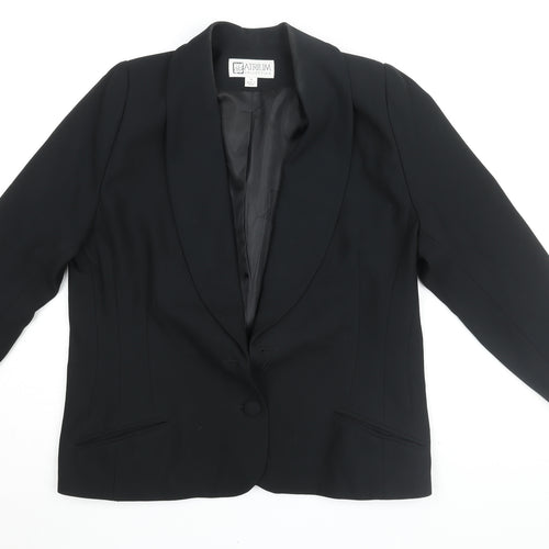 Atrium Collection Women's Black Blazer, Size 12