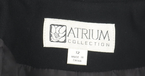 Atrium Collection Women's Black Blazer, Size 12