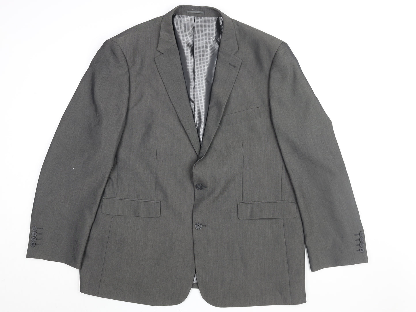 MANSIZE Grey 54 Blazer for Men - Regular Fit