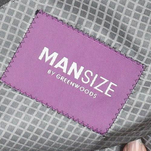 MANSIZE Grey 54 Blazer for Men - Regular Fit