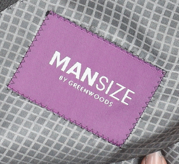 MANSIZE Grey 54 Blazer for Men - Regular Fit