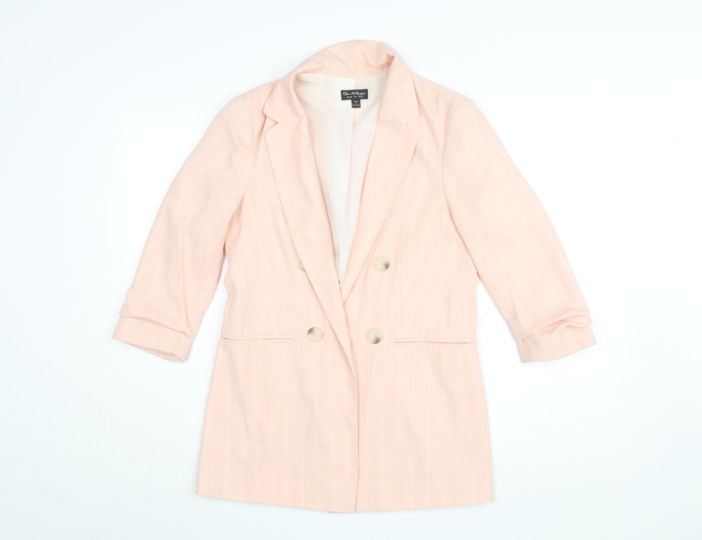 Miss Selfridge Women's Pink Blazer, Size 10, Button Closure