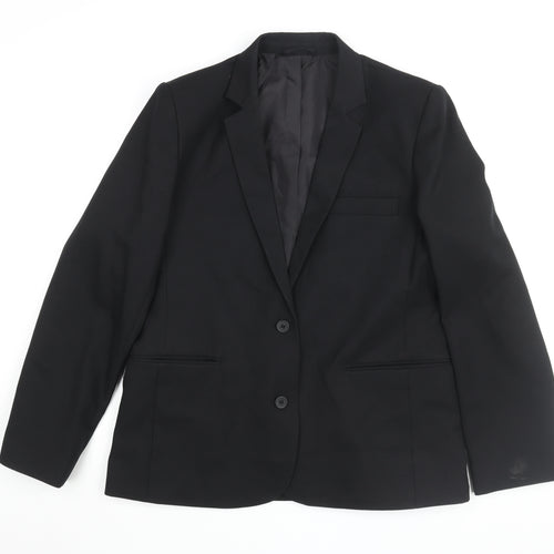 Winterbottom's Men's Black Blazer 40 Single-Breasted
