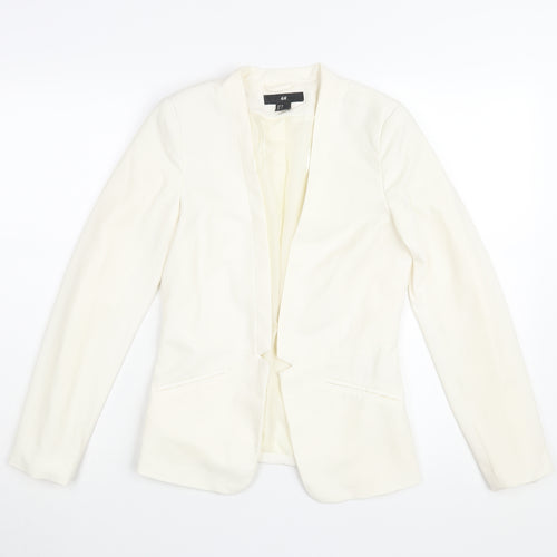 H&M Women's Ivory Blazer, Size 4, Modern Casual