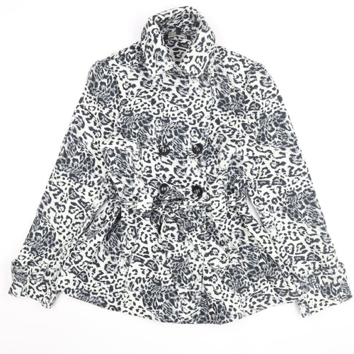 Internacionale Women’s Animal Print Belted Coat 12