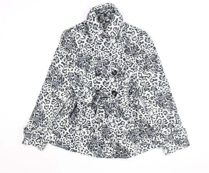 Internacionale Women’s Animal Print Belted Coat 12
