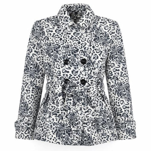 Internacionale Women’s Animal Print Belted Coat 12