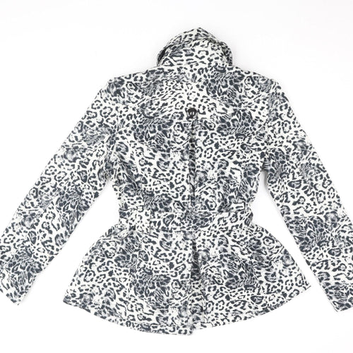 Internacionale Women’s Animal Print Belted Coat 12