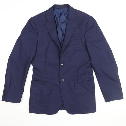 T.M.Lewin Men's Blue Blazer - Size 36 Regular