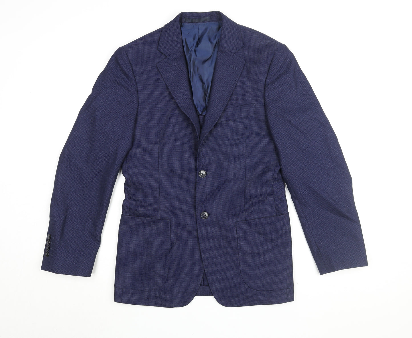 T.M.Lewin Men's Blue Blazer - Size 36 Regular