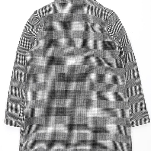 Dorothy Perkins Women's Black White Checked Coat Size 14