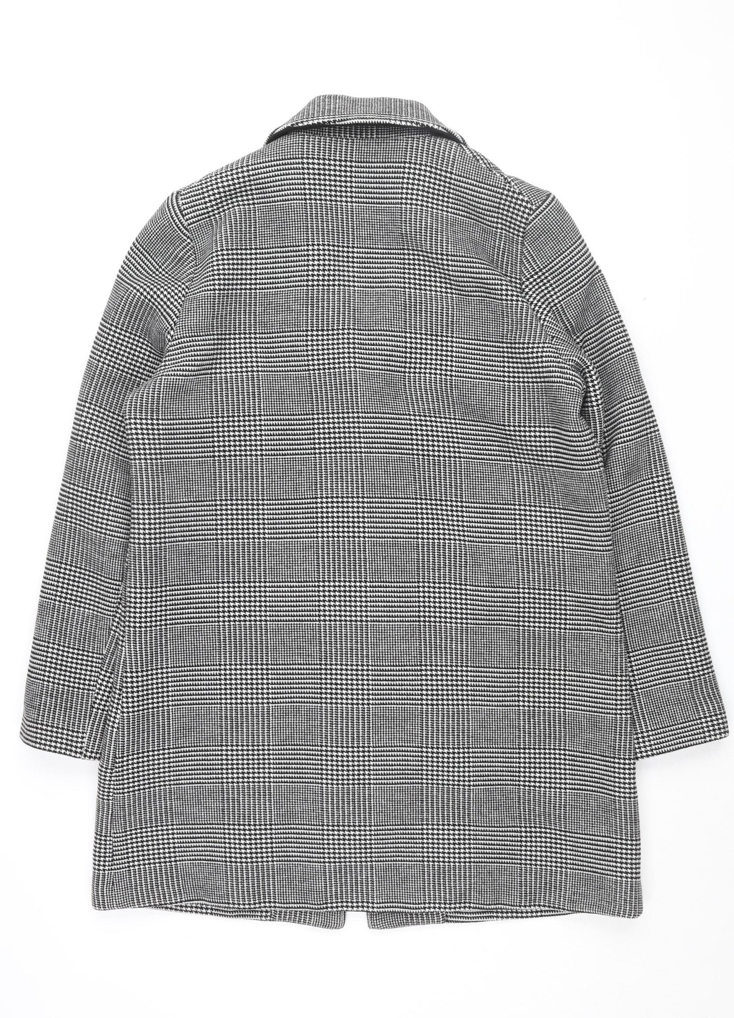 Dorothy Perkins Women's Black White Checked Coat Size 14