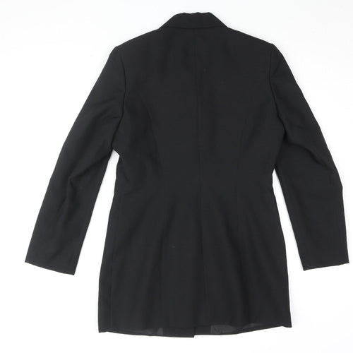 Essentials Women's Black Mid-Length Polyester Coat Size 10