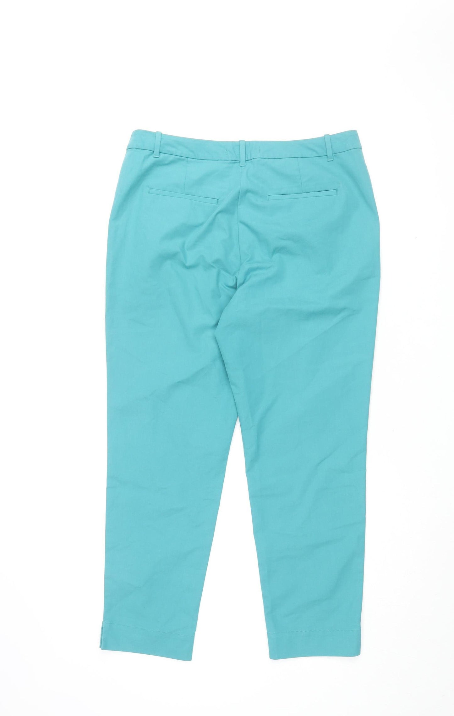 Marks and Spencer Women's Blue Chino Trousers Size 12