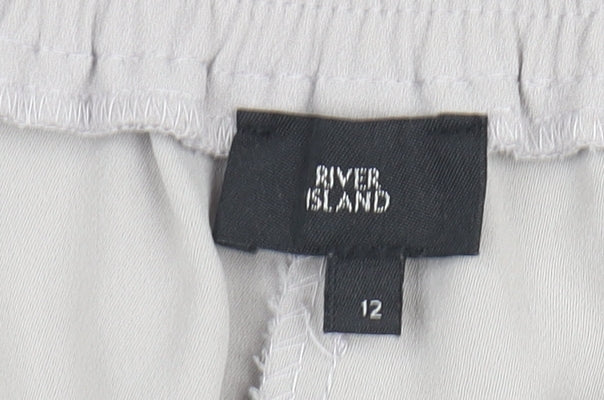 River Island Women's Grey Paperbag Trousers