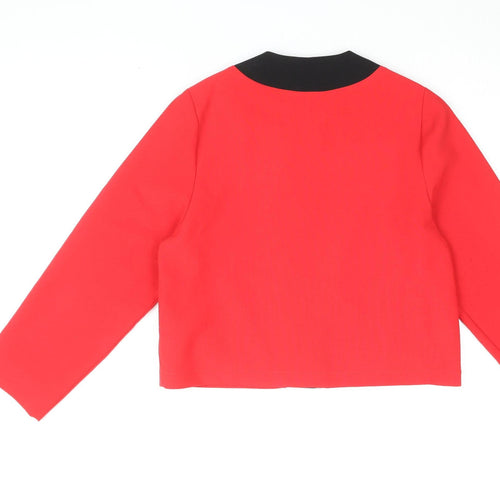 Opus Women's Red Cropped Jacket Size 12